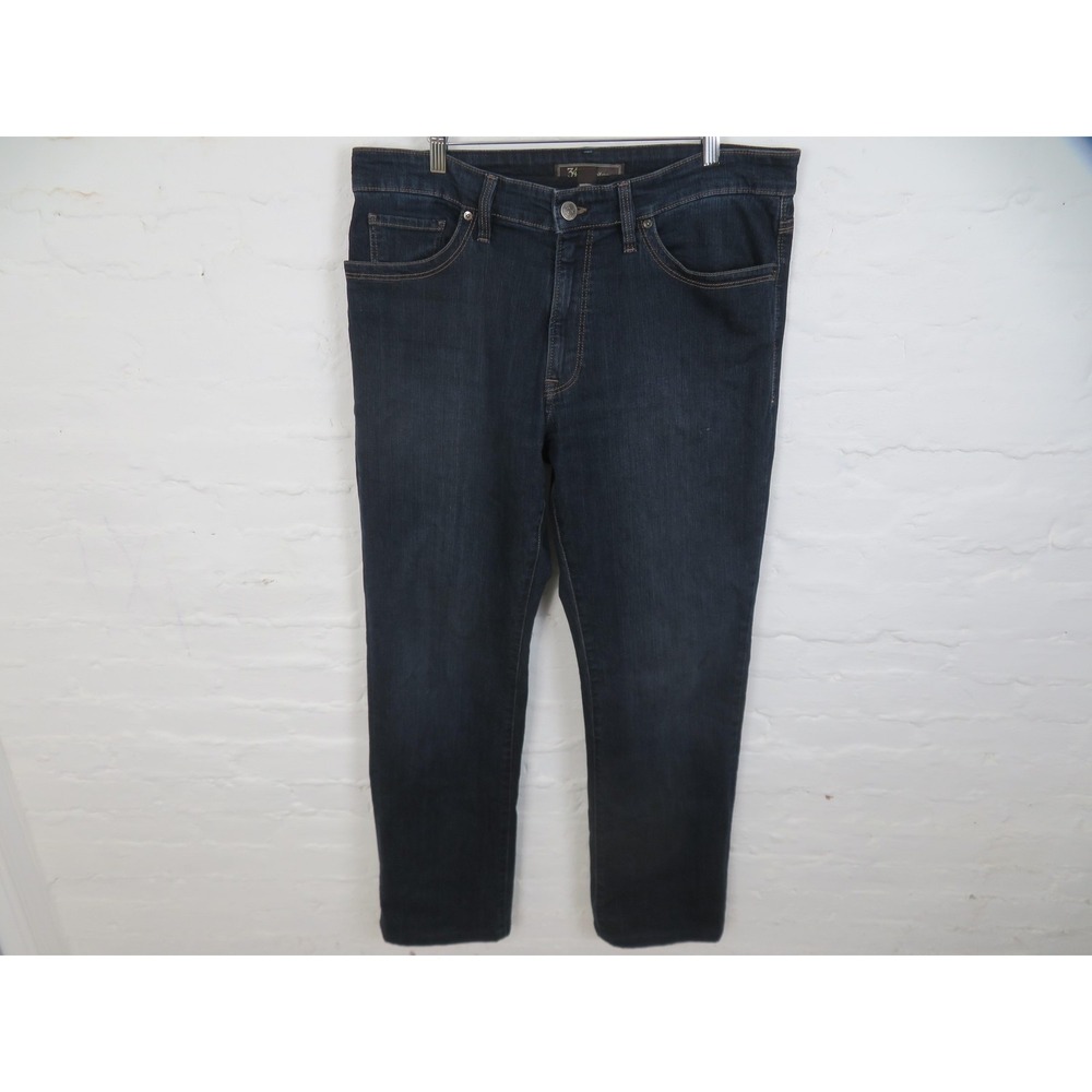 34 Heritage Jeans Mens 36x34 Blue Dark Wash Charisma Classic Fit Stretch Denim